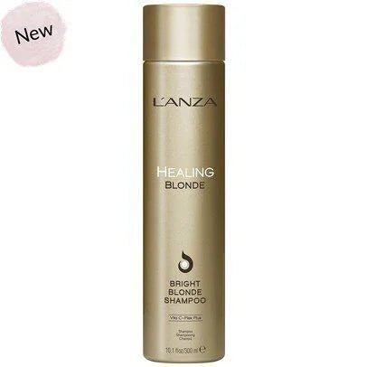L'anza Healing Blonde Bright Shampoo, Formulated for Natural & Decolourized Blonde Hair, Boosts Shine and Brightness While Healing, with Sulfate-Free, Paraben-Free 10.1 OZ VIP Extensions