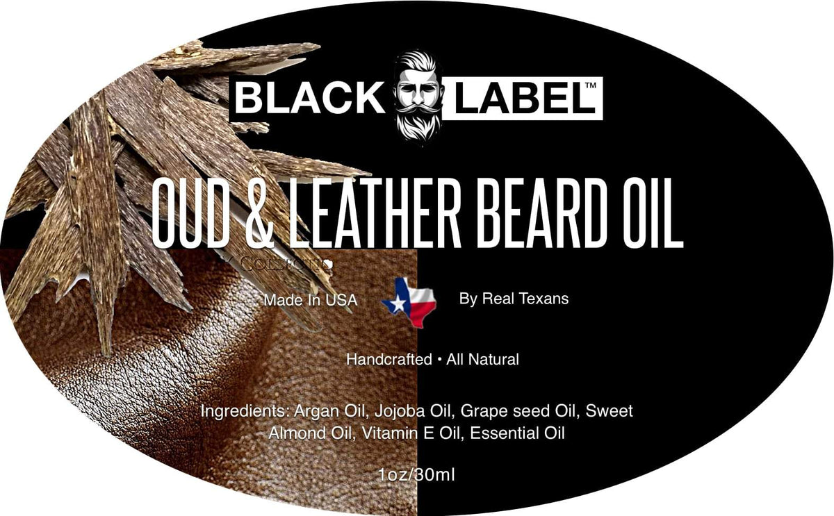 Leather & Agarwood Beard Oil Blacklabel Beard Company