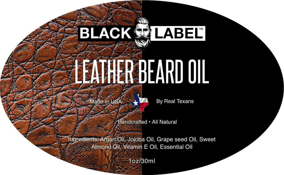 Leather Beard Oil Blacklabel Beard Company