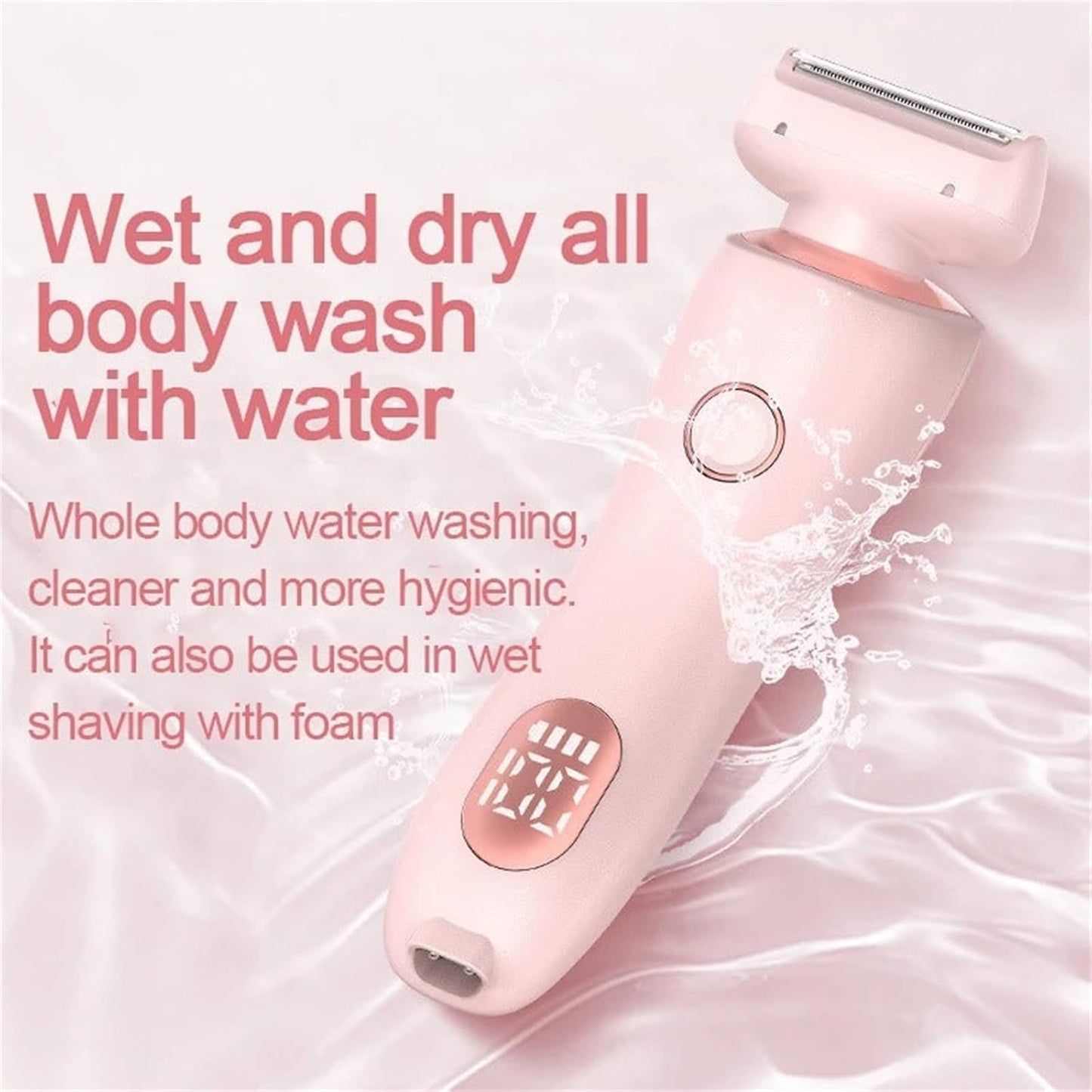 Livira Body Shaver Women, Vantique Shaver, Favorabler-D shaverfor Women, Comfort 2 in 1 Electric Lady Shavers, Electric Ladyshaver Waterproof womenWet-Dry Razor Rechargeable Hair (Pink) 7DAY'S