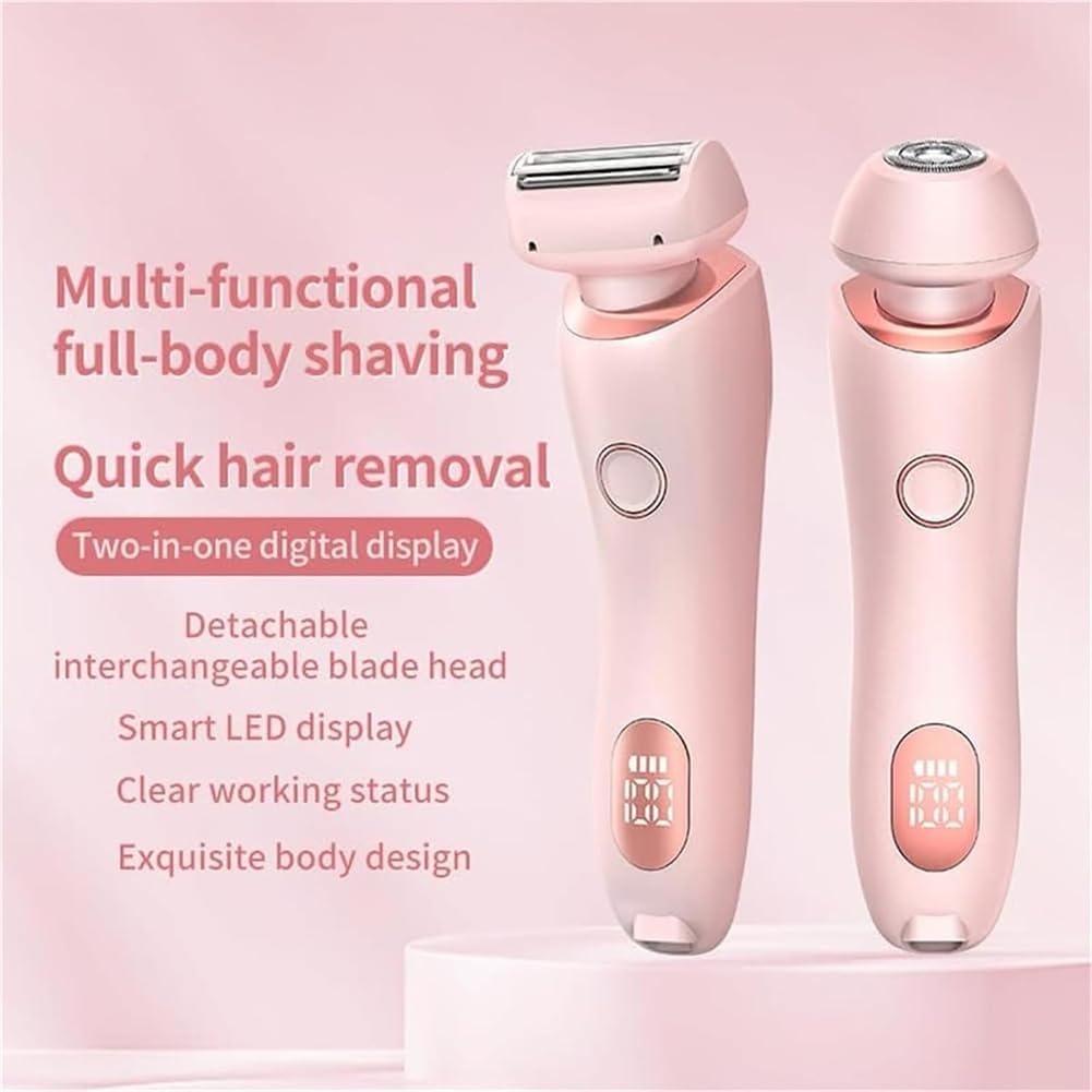 Livira Body Shaver Women, Vantique Shaver, Favorabler-D shaverfor Women, Comfort 2 in 1 Electric Lady Shavers, Electric Ladyshaver Waterproof womenWet-Dry Razor Rechargeable Hair (Pink) 7DAY'S