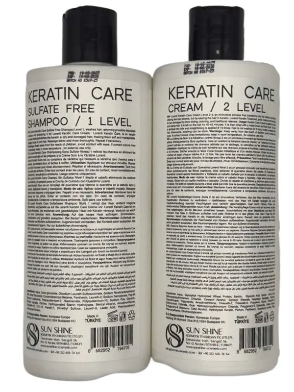 Lorenti Keratin Care Kit Straightening & Repair Super Straightening System Vip Barber Supply