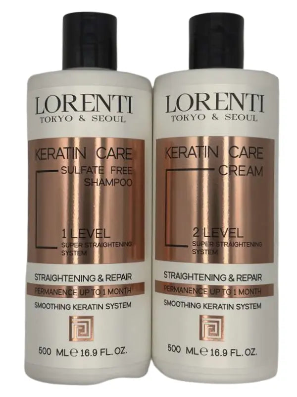 Lorenti Keratin Care Kit Straightening & Repair Super Straightening System Vip Barber Supply