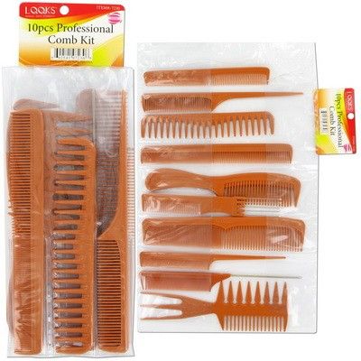 LQQKS 10pcs Professional Comb Kit VIP Extensions