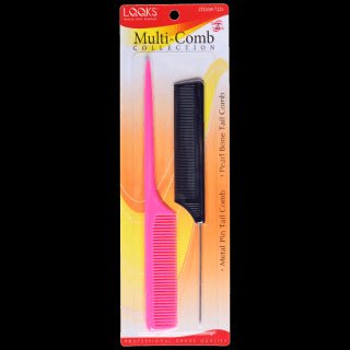 LQQKS Metal Pin Tail Comb & Pearl Bone Tail Comb VIP Extensions