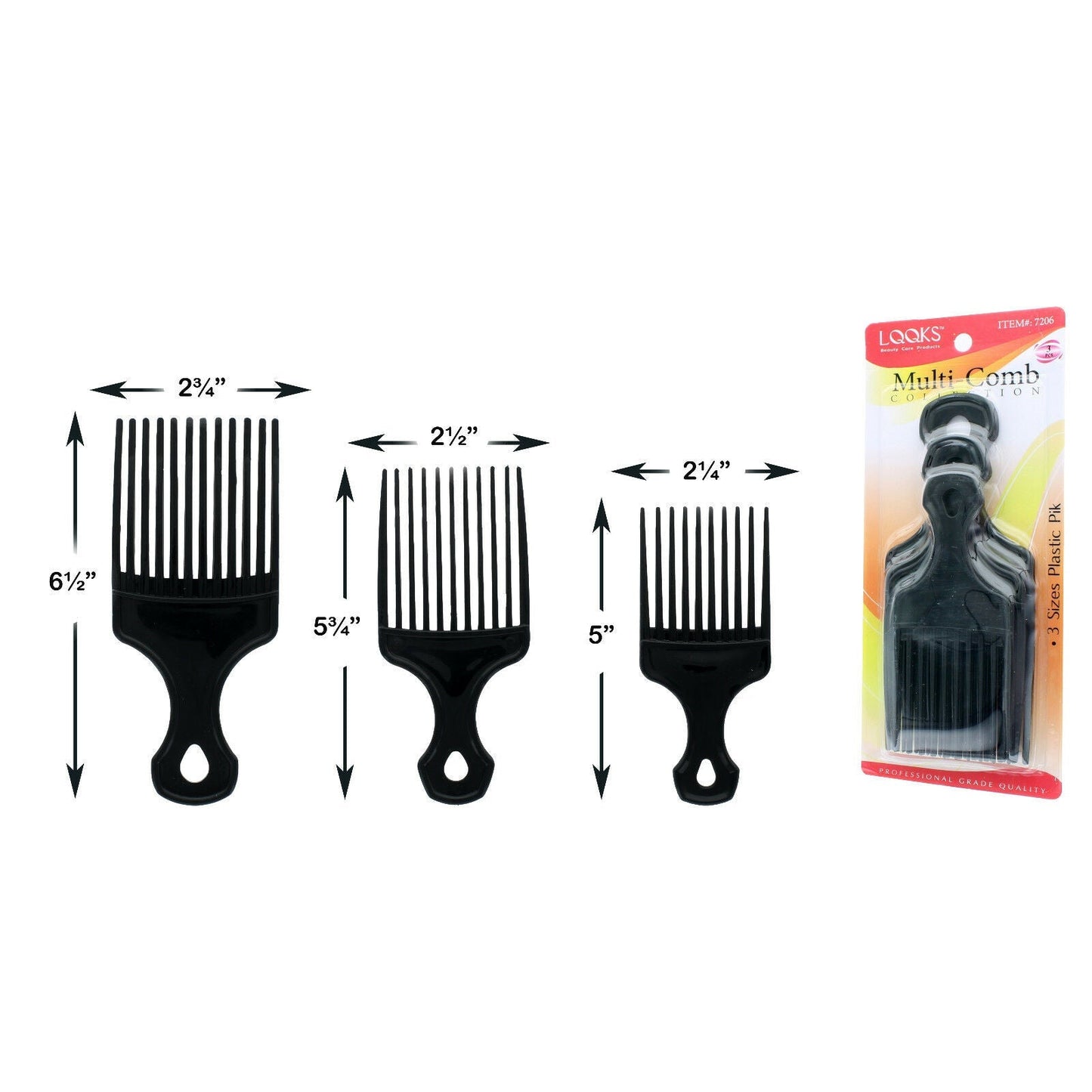 LQQKS Multi-Comb Collection 3-Piece Piks VIP Extensions