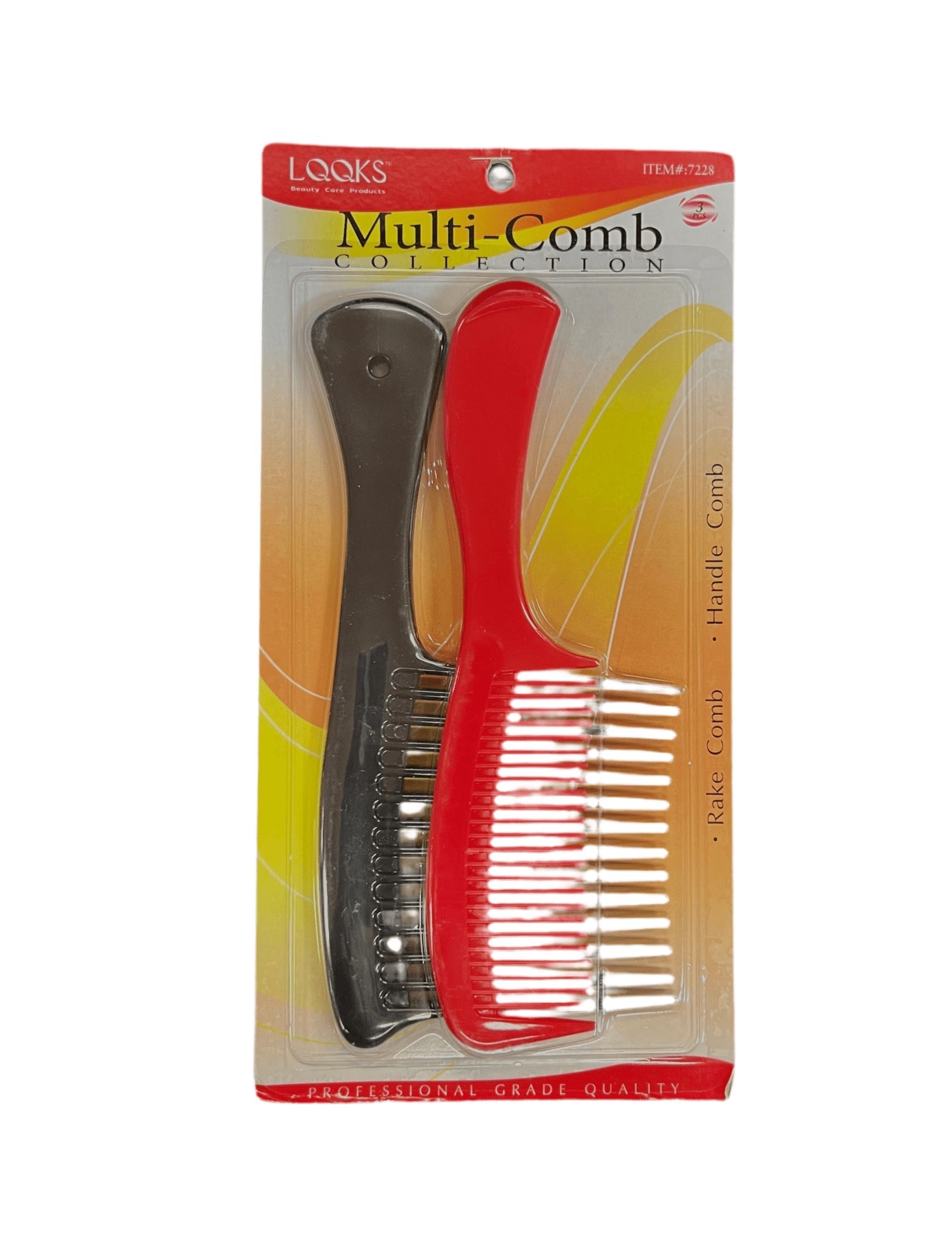 LQQKS Rake Comb + Handle Comb VIP Extensions