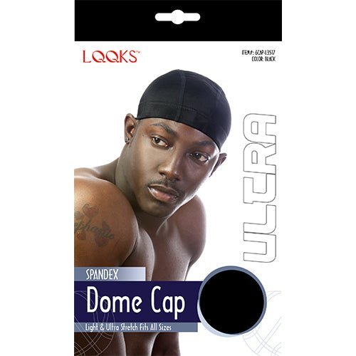 LQQKS Spandex Dome Cap Black Stretch Wig Cap VIP Extensions
