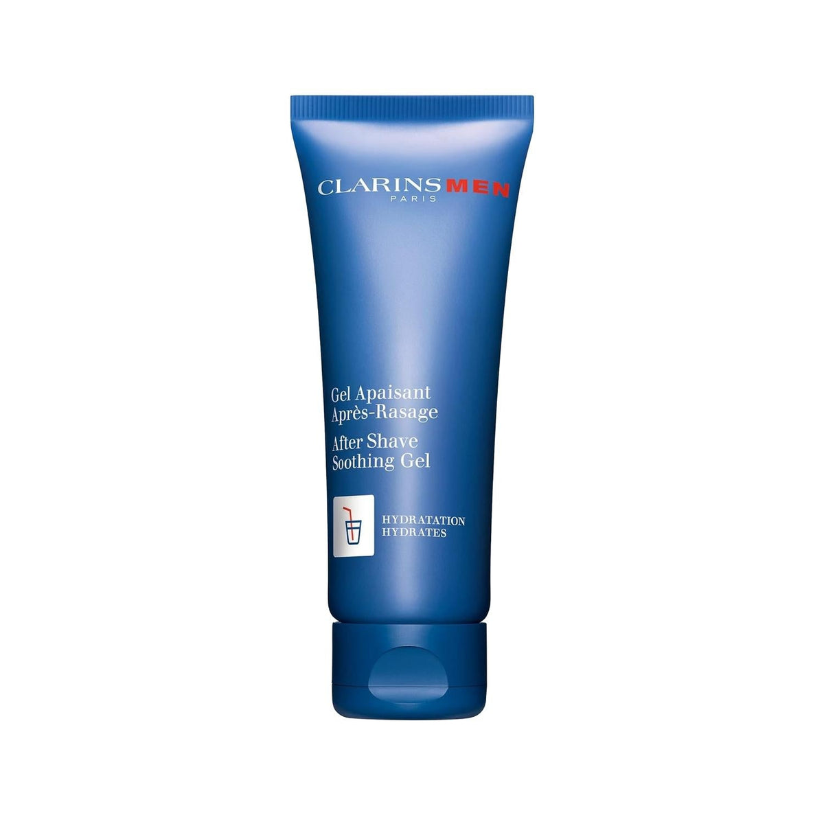 Clarins Men Soothing Gel: Calm Irritation & Hydrate Sensitive Skin - Post Shave Relief, 2.54 fl oz Beauty Care Bag