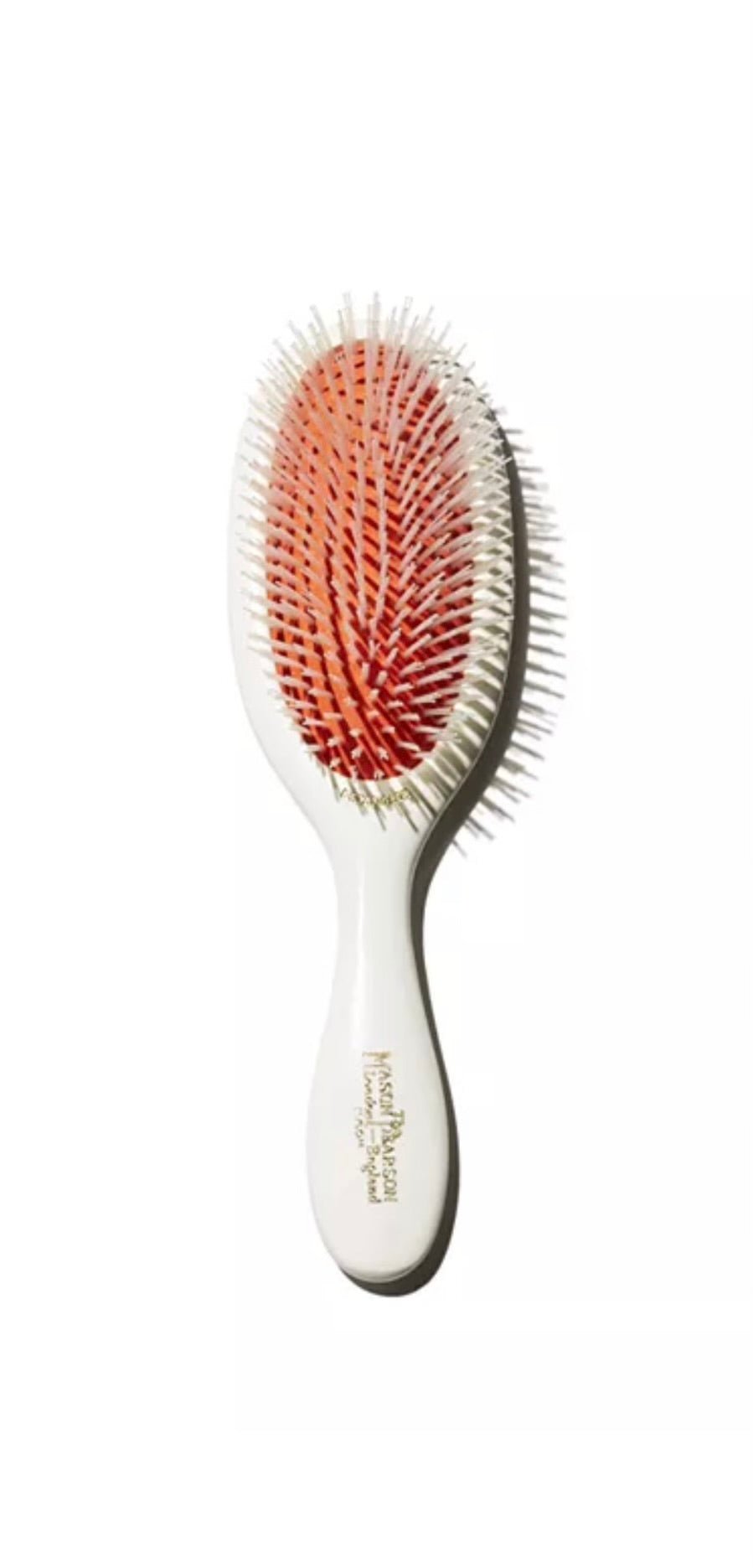 Mason Pearson Handy Nylon Detangler Hair Brush – N3 Ivory (with Cleaner) - NIB VIP Extensions