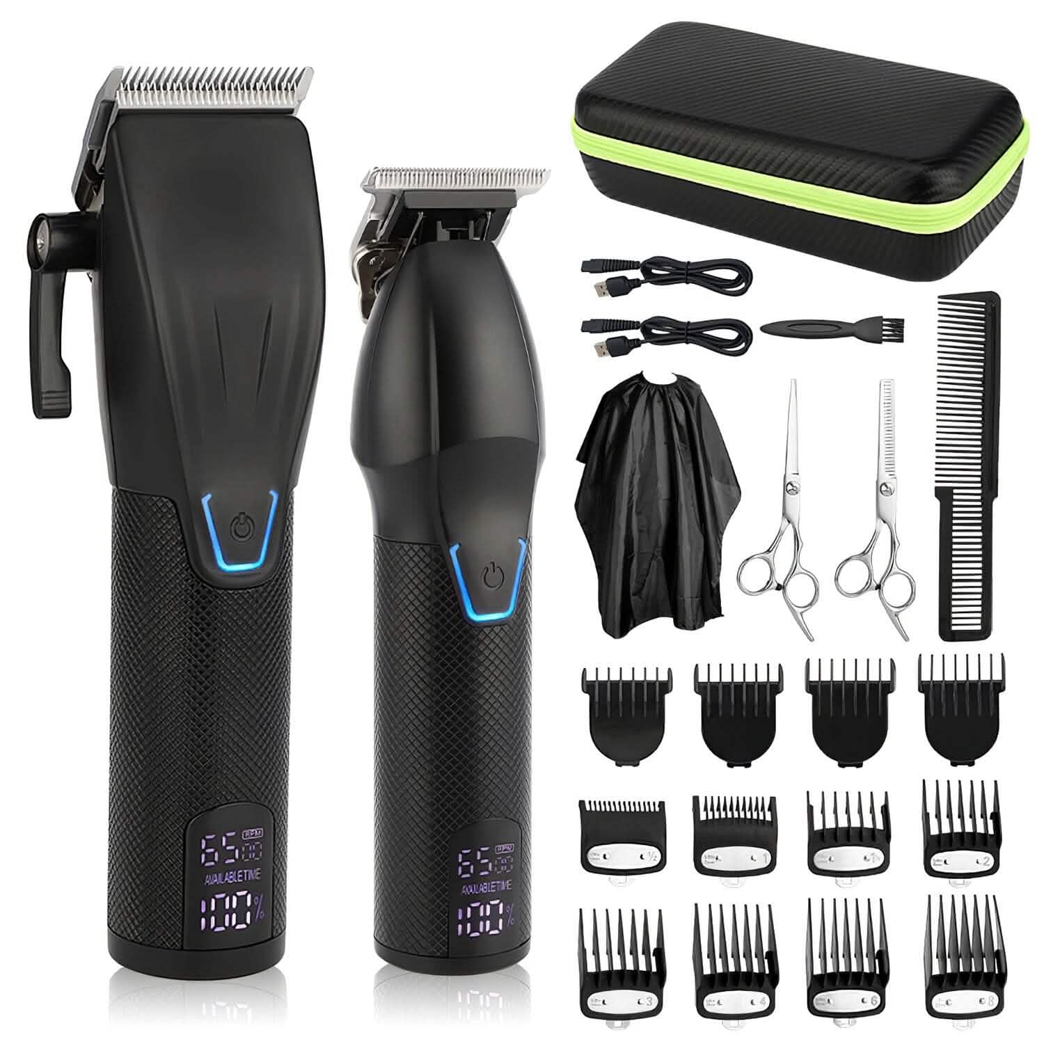 Men Electric Barber Clipper Hair Cutting Combo Set T Outliner Shaver Trimmers DailySale