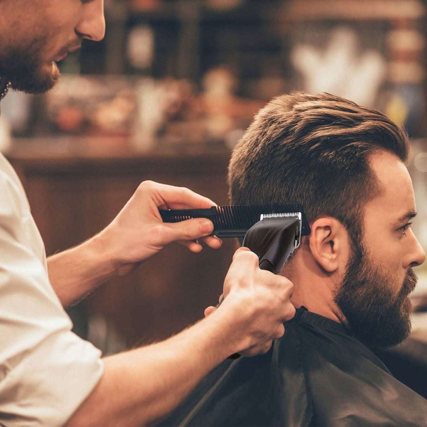 Men Electric Barber Clipper Hair Cutting Combo Set T Outliner Shaver Trimmers DailySale