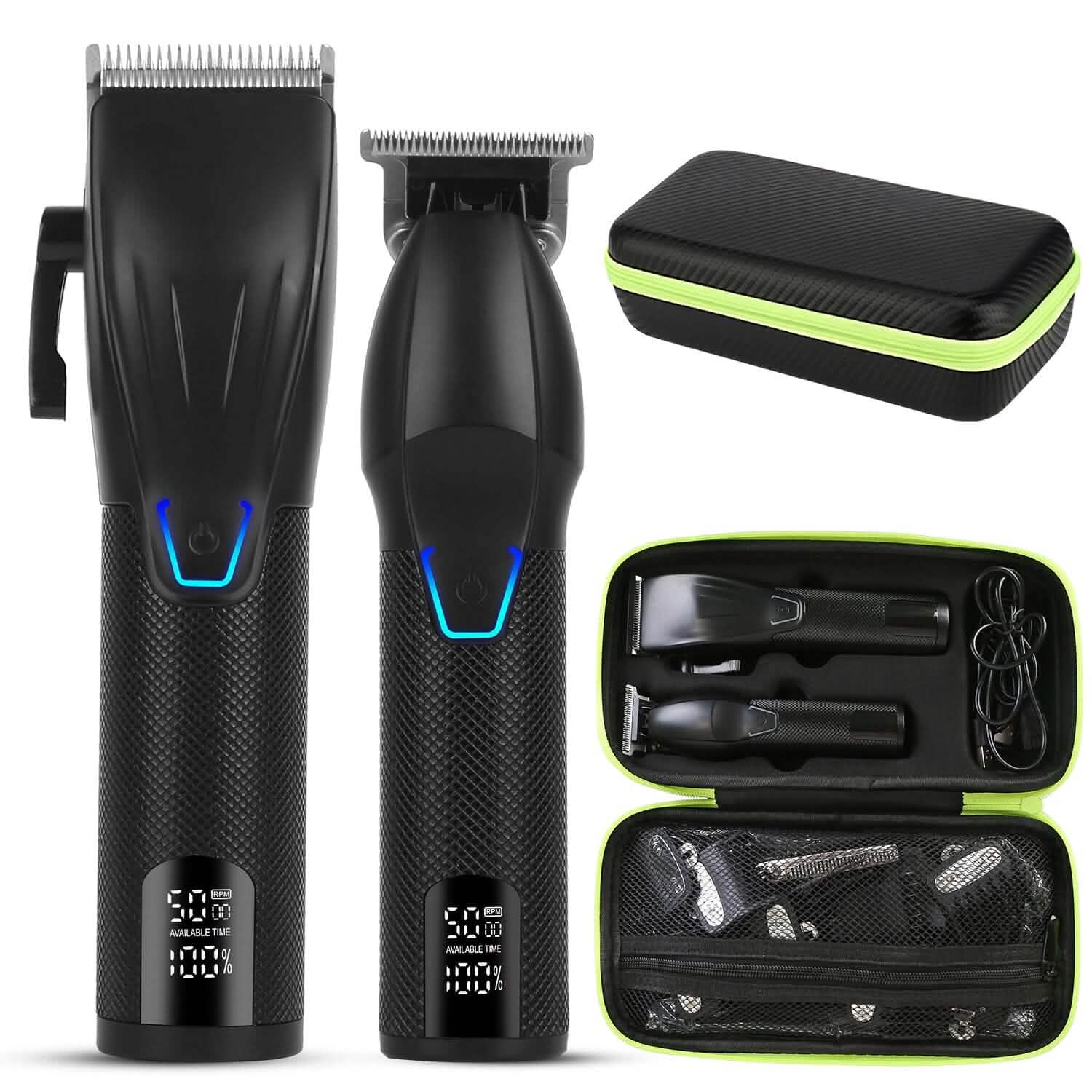 Men Electric Barber Clipper Hair Cutting Combo Set T Outliner Shaver Trimmers DailySale