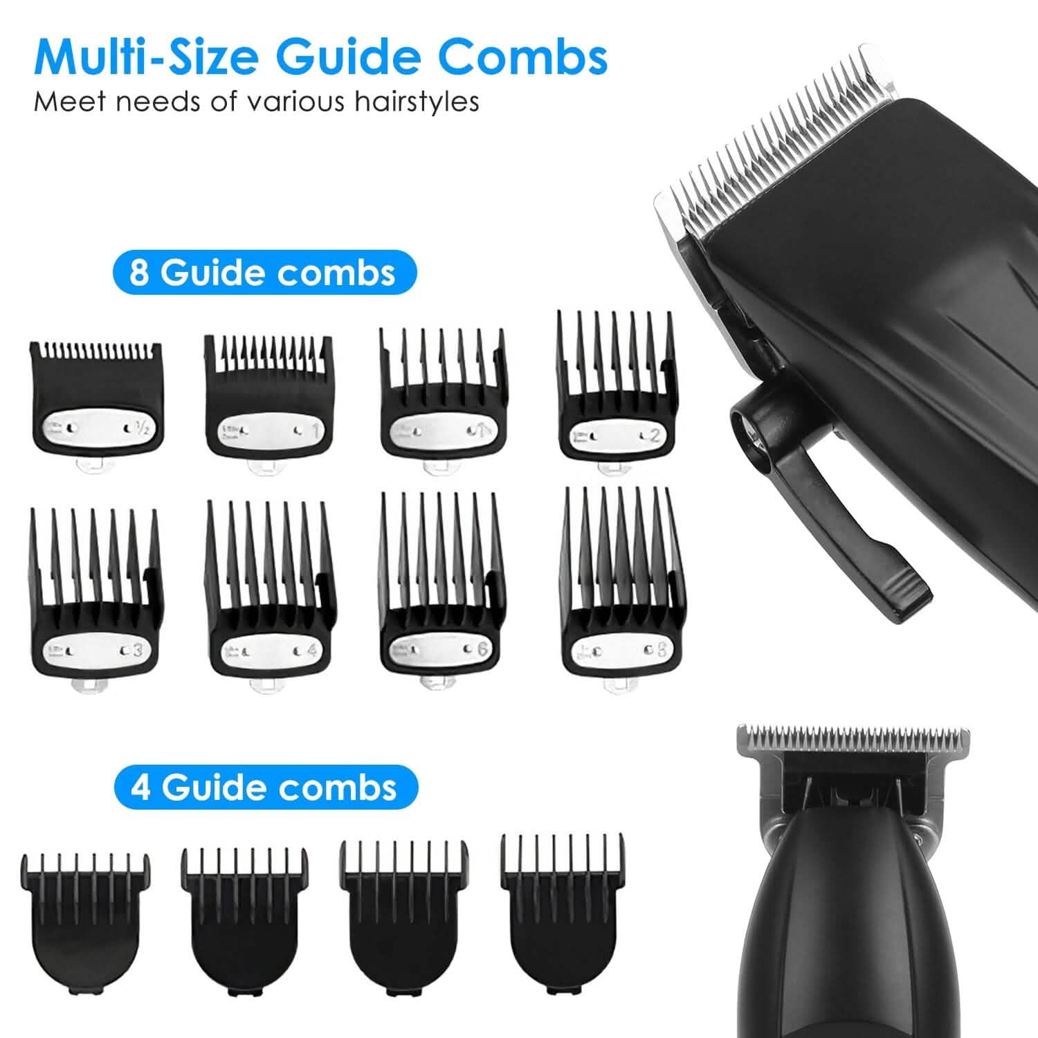 Men Electric Barber Clipper Hair Cutting Combo Set T Outliner Shaver Trimmers DailySale