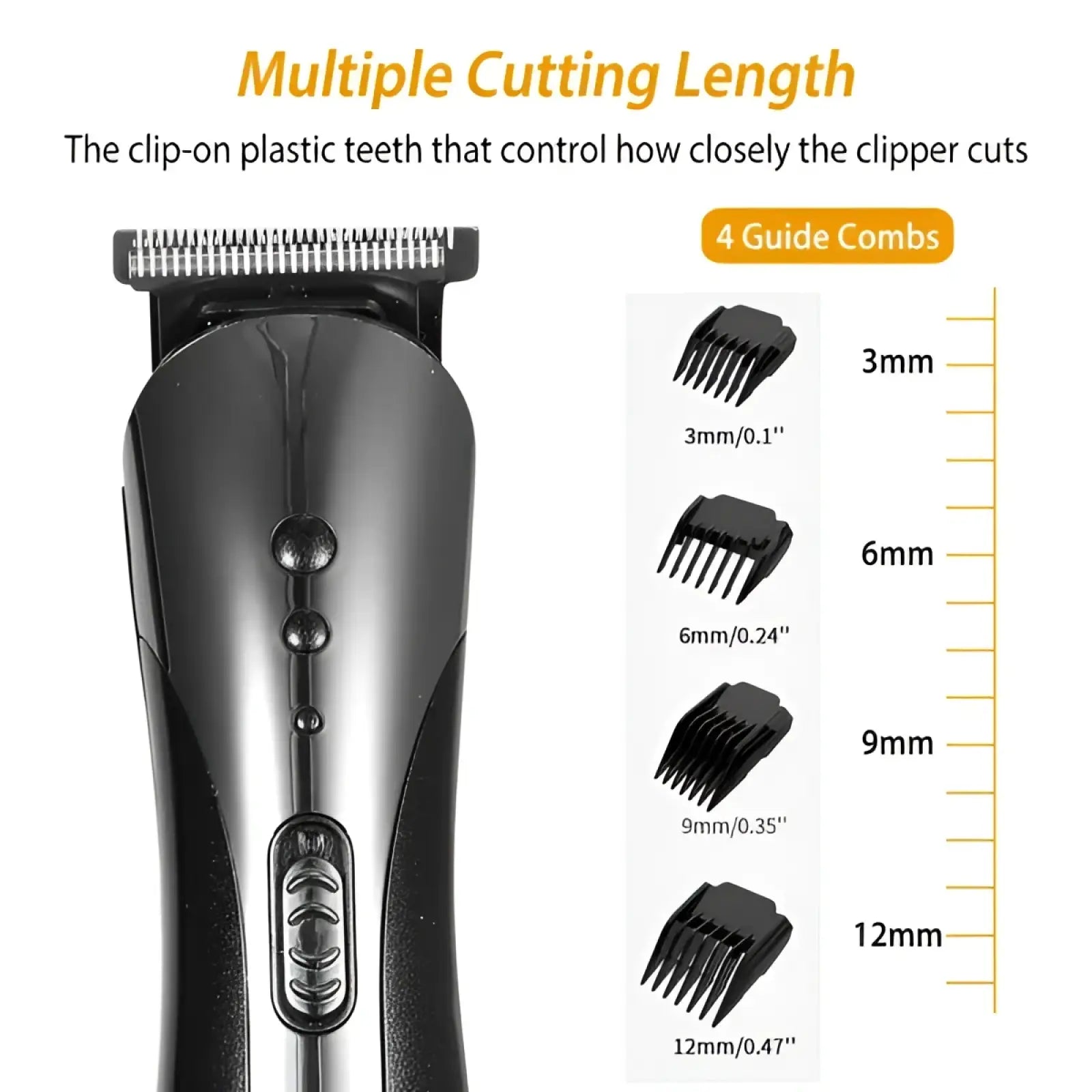 Men Electric Hair Clipper 3-in-1 Grooming Kit Set ARBA Global