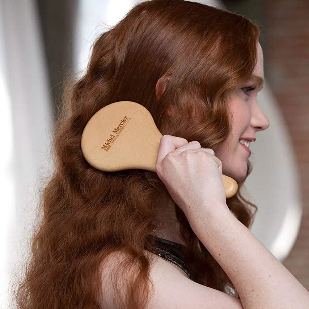 Michel Mercier Wood Crafted Detangling Hair Brush EasyOptionXY
