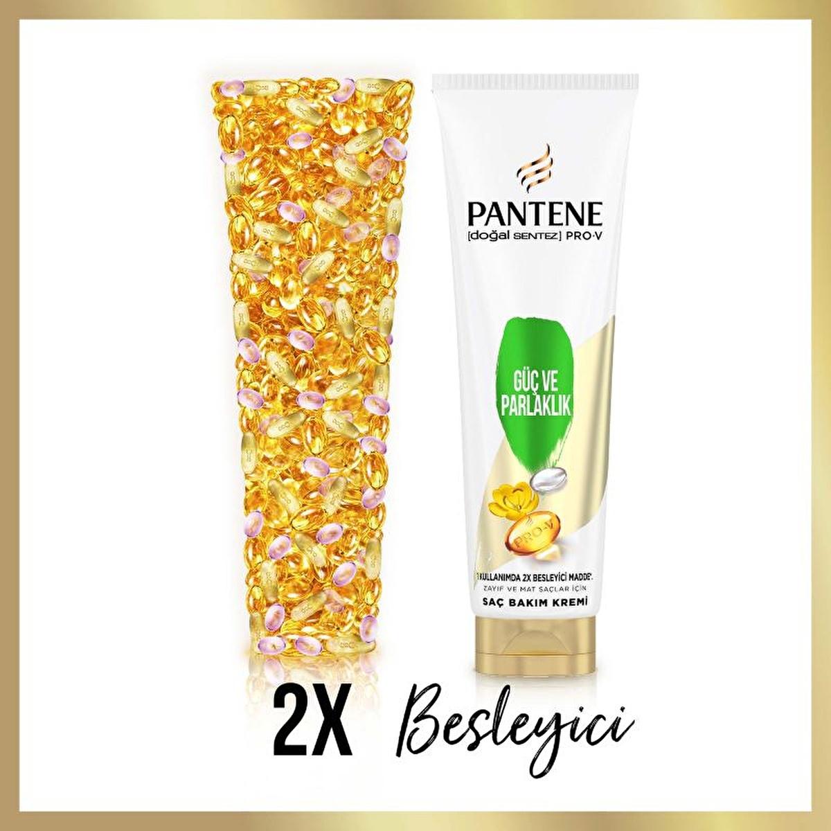Pantene Nature Fusion Hair Care Cream for Weak & Lifeless Hair - Nourishing, Strengthening & Shine - 9.30 fl oz Beauty Care Bag