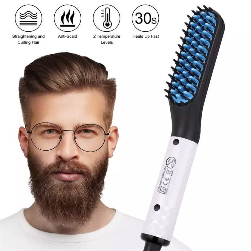 Multifunctional Beard Straightener for Men Electric Hot Hair Straightening Comb DailySale