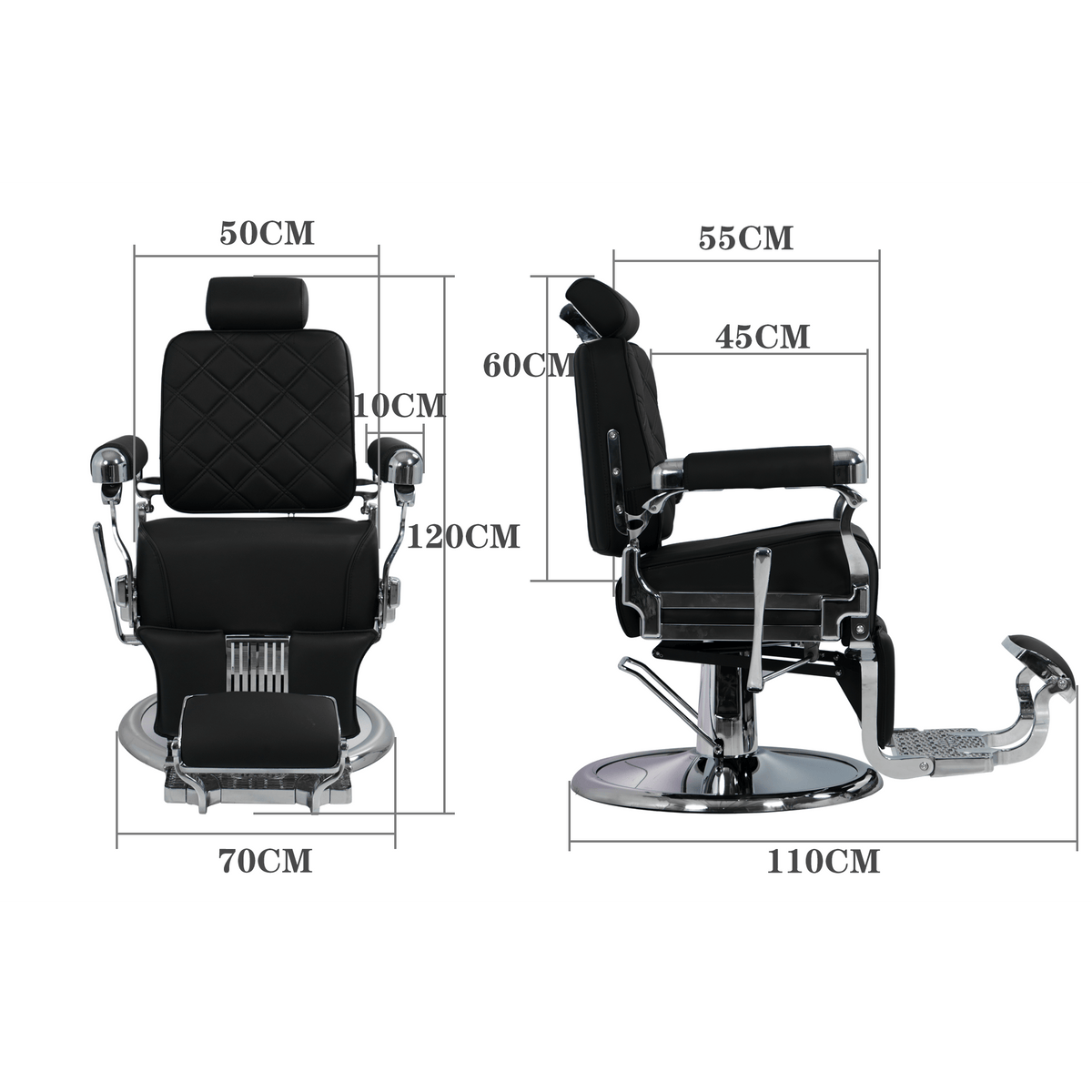 Heavy Duty Barber Chair, 700LB Hydraulic, The Founder 8817 MYS