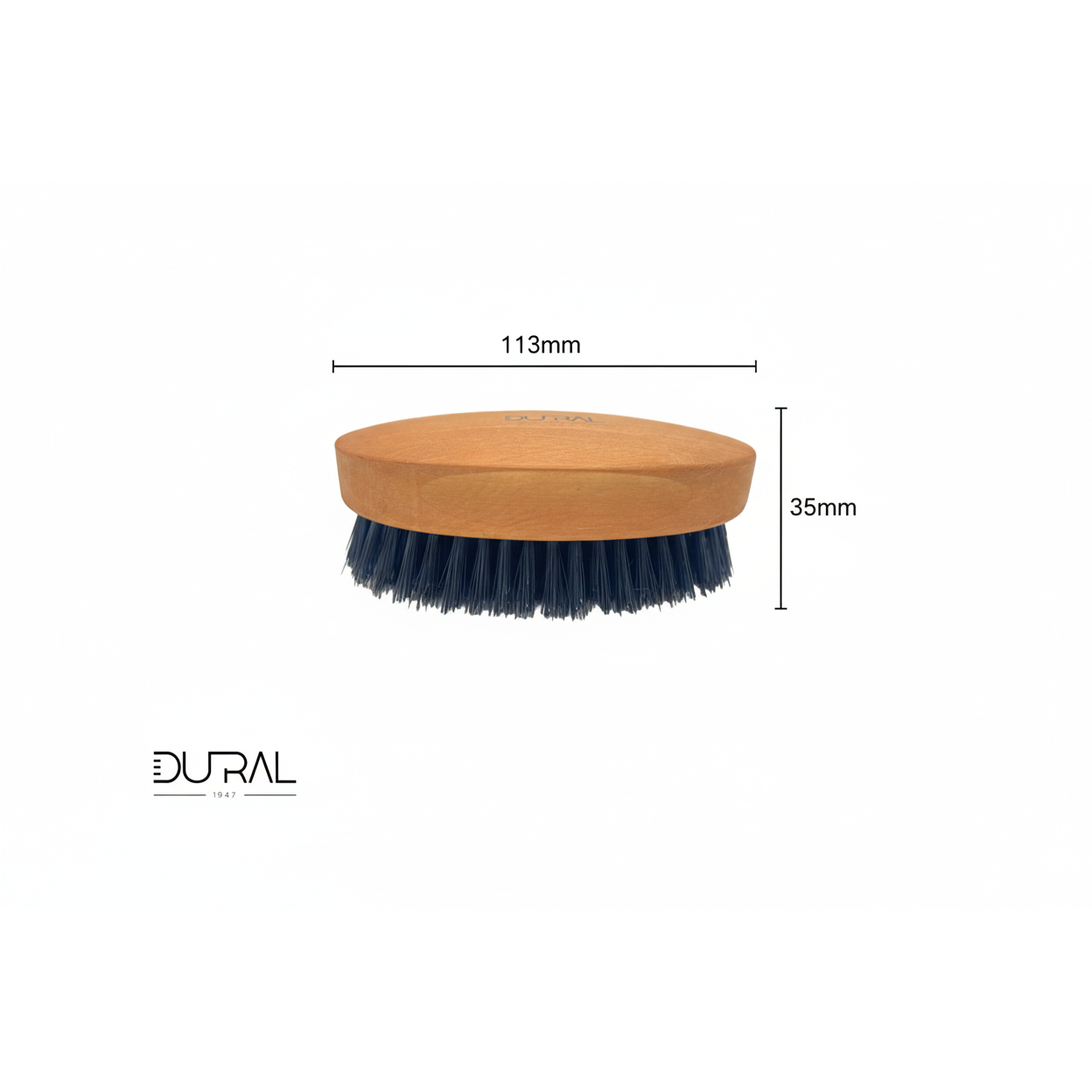 Dural Pear Wood XL Soft Beard Brush With Wild Boar Bristles 113mm Pasteur Pharmacy