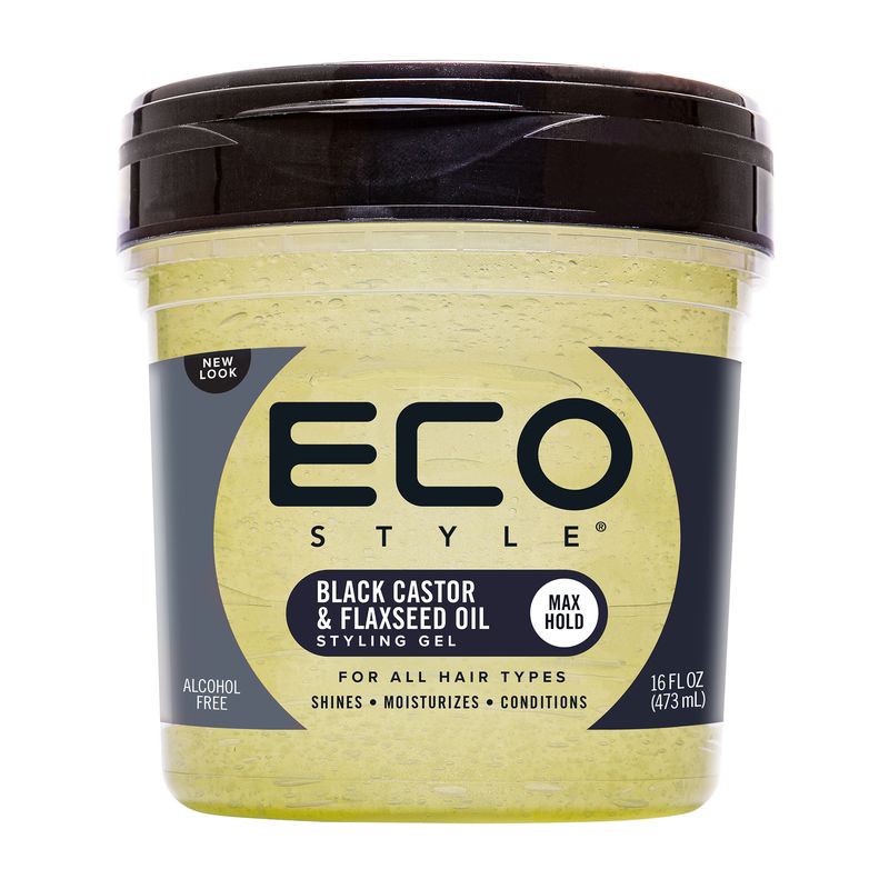 Eco Black Castor Oil & Flax Seed Styling Gel 16 oz. My Beauty Site Pro