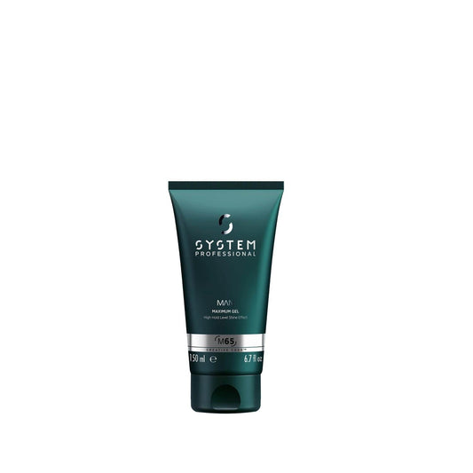 Wella System Professional Man: Maximum Hold Hair Gel for Men | Strong Styling Control & Professional Quality, 5.07 fl oz Beauty Care Bag