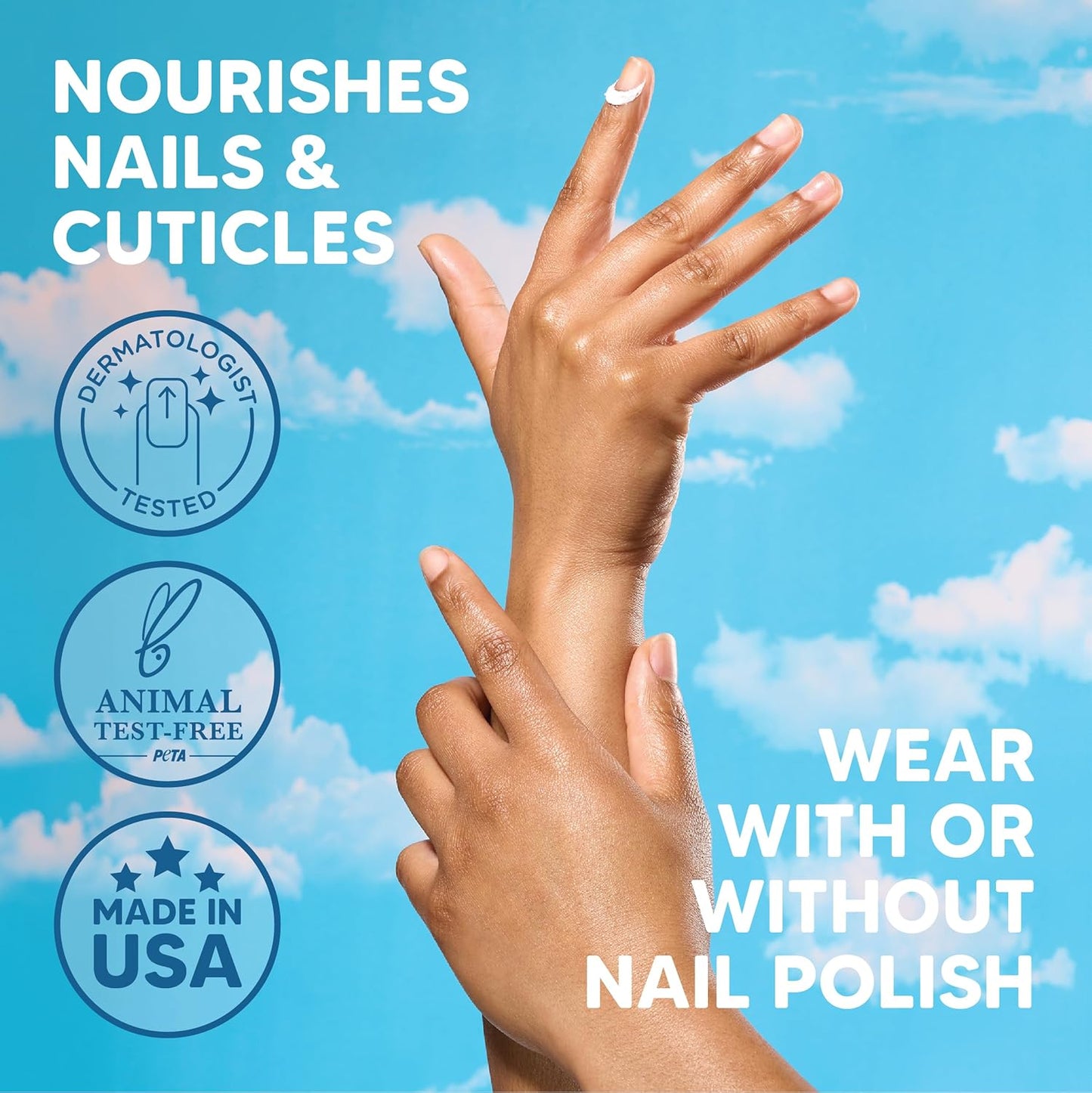 Onyx Professional Hard as Hoof Nail Strengthening Cream with Coconut Scent, Nail Growth & Conditioning Cuticle Cream Stops Splits, Chips, Cracks & Strengthens Nails, 1 oz