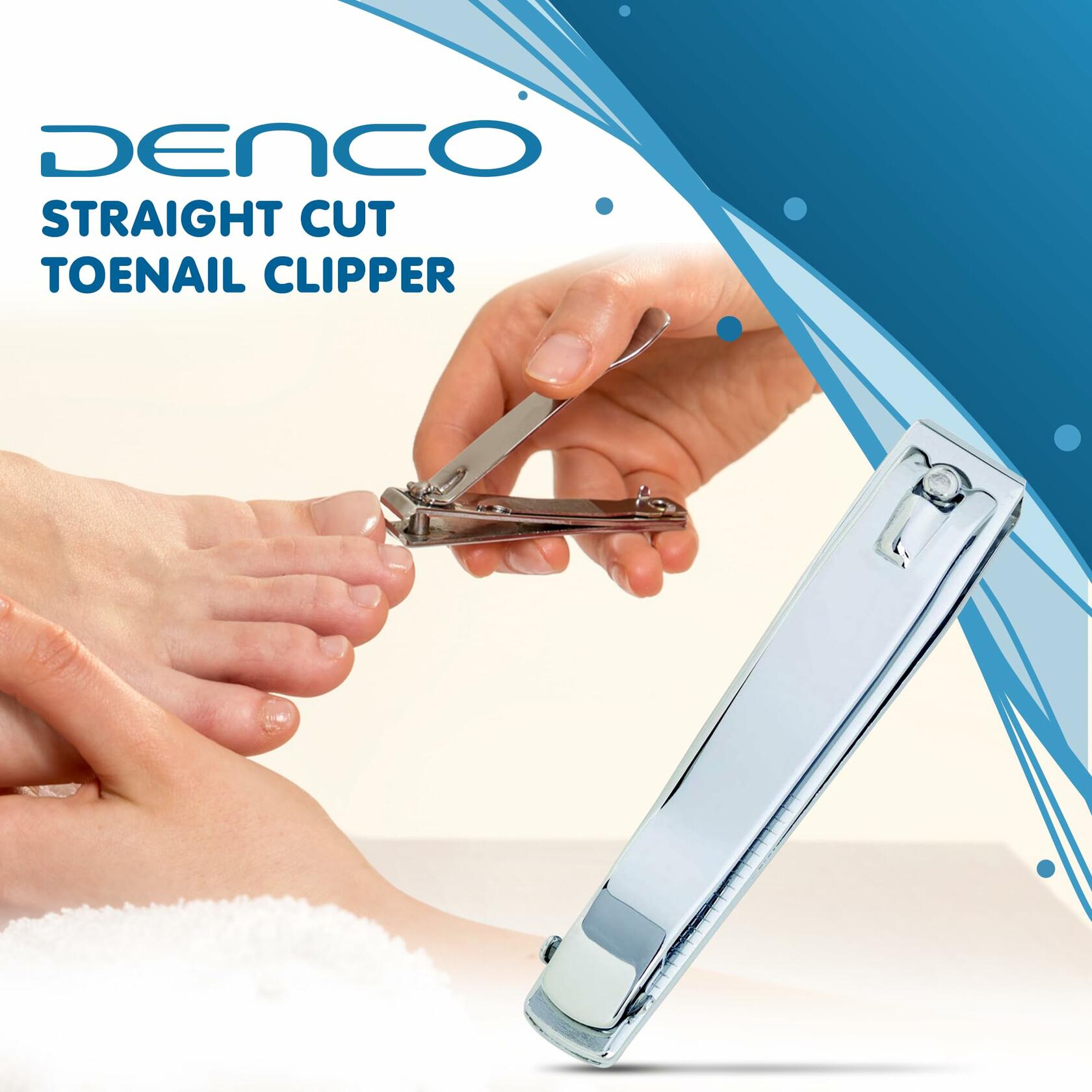 Denco Straight Cut Toenail Clipper Silver 1 Count Model 3559N New Deal US