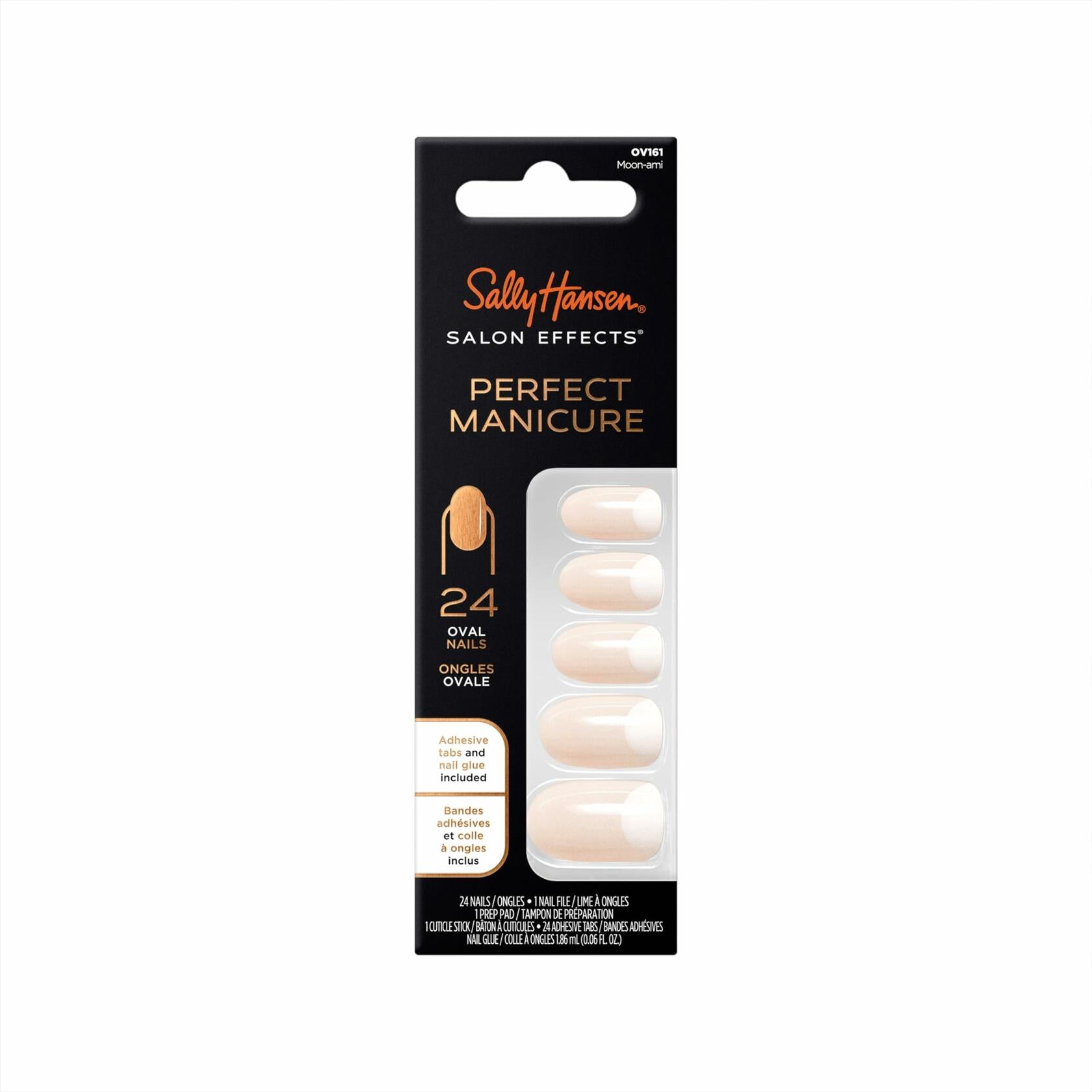 Sally Hansen Salon Effects Perfect Manicure Moon-Ami OV161 24 Oval Nails Deal US