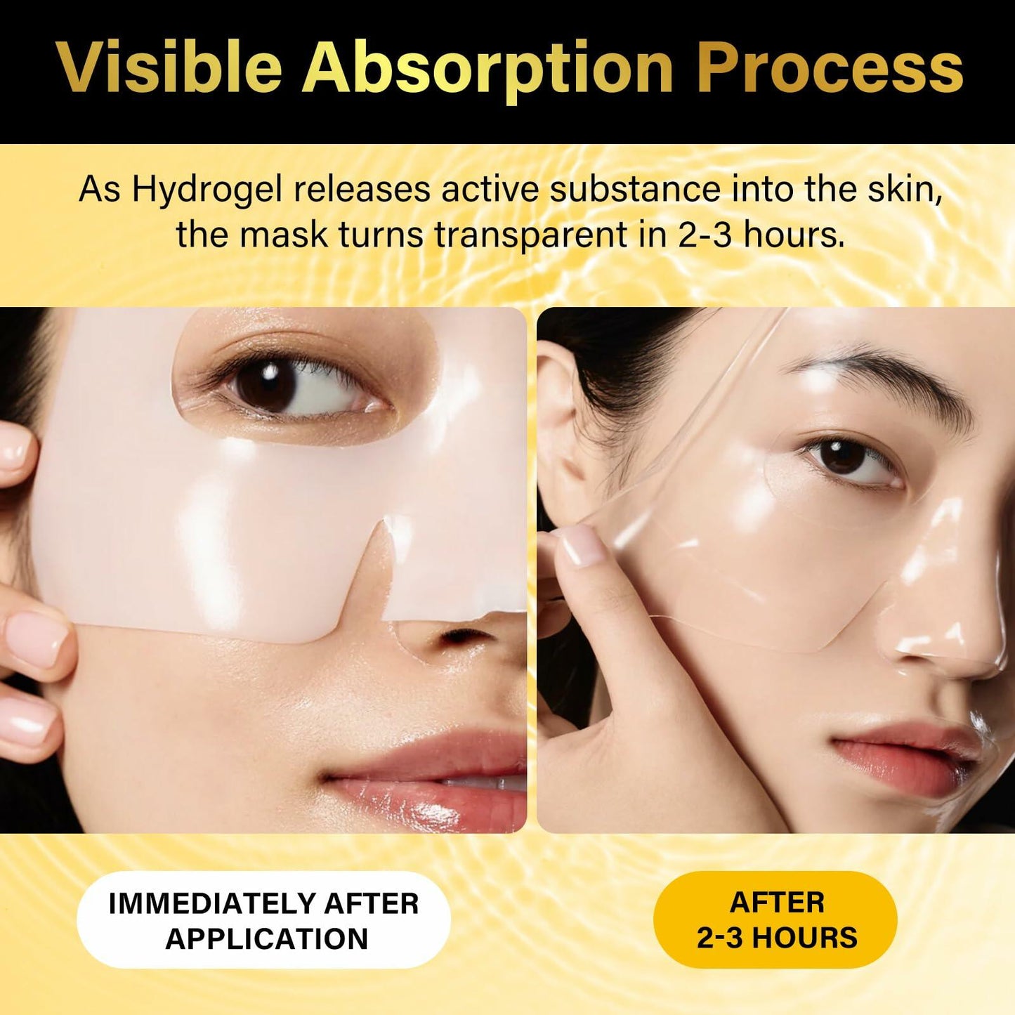 BestBy01/28 BXRUIAGN Snail Mucin Face Mask 96 Hydrogel Korean Skin Care 4pcs Deal US