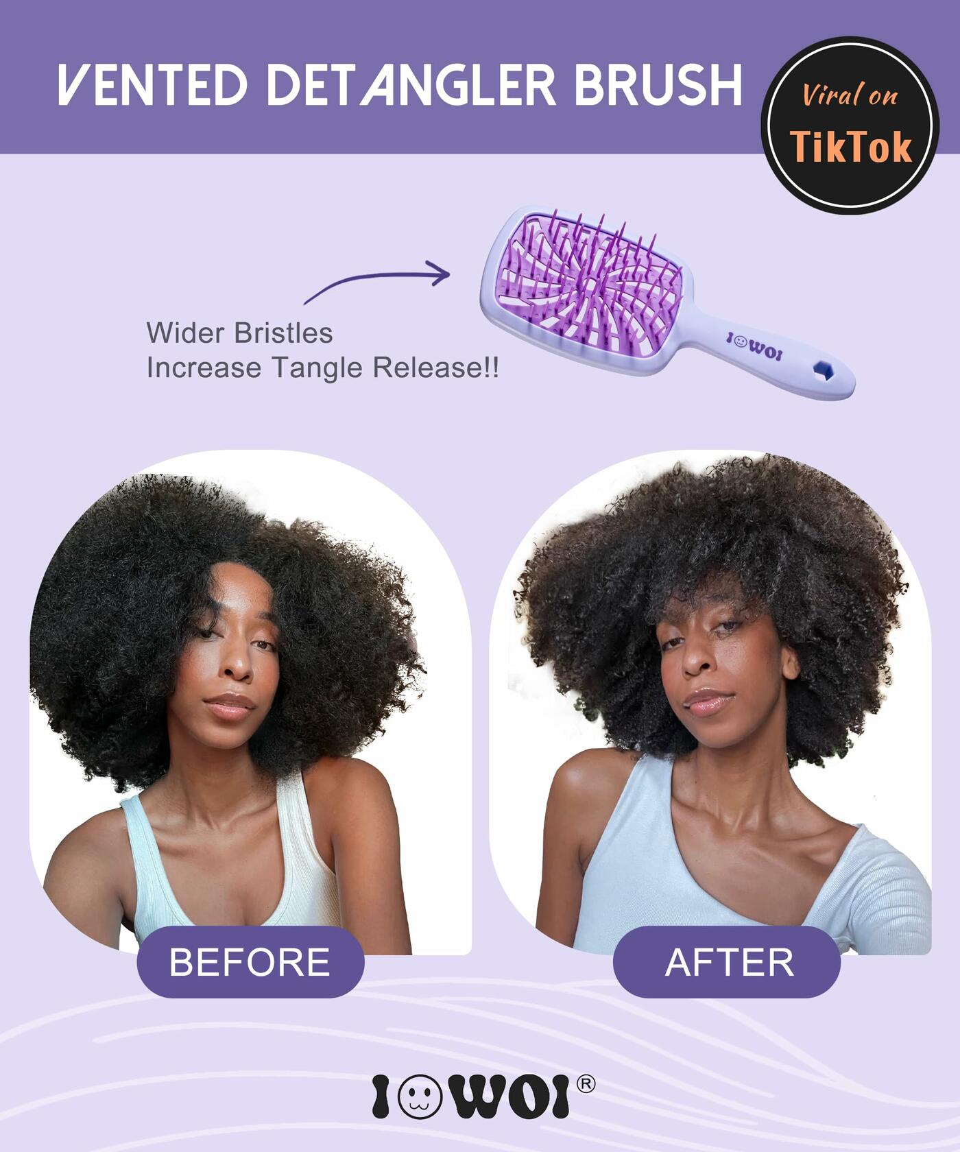 Detangler Brush Anti-Breakage Vented Bristle Mini Travel Lemon Hair Care Deal US