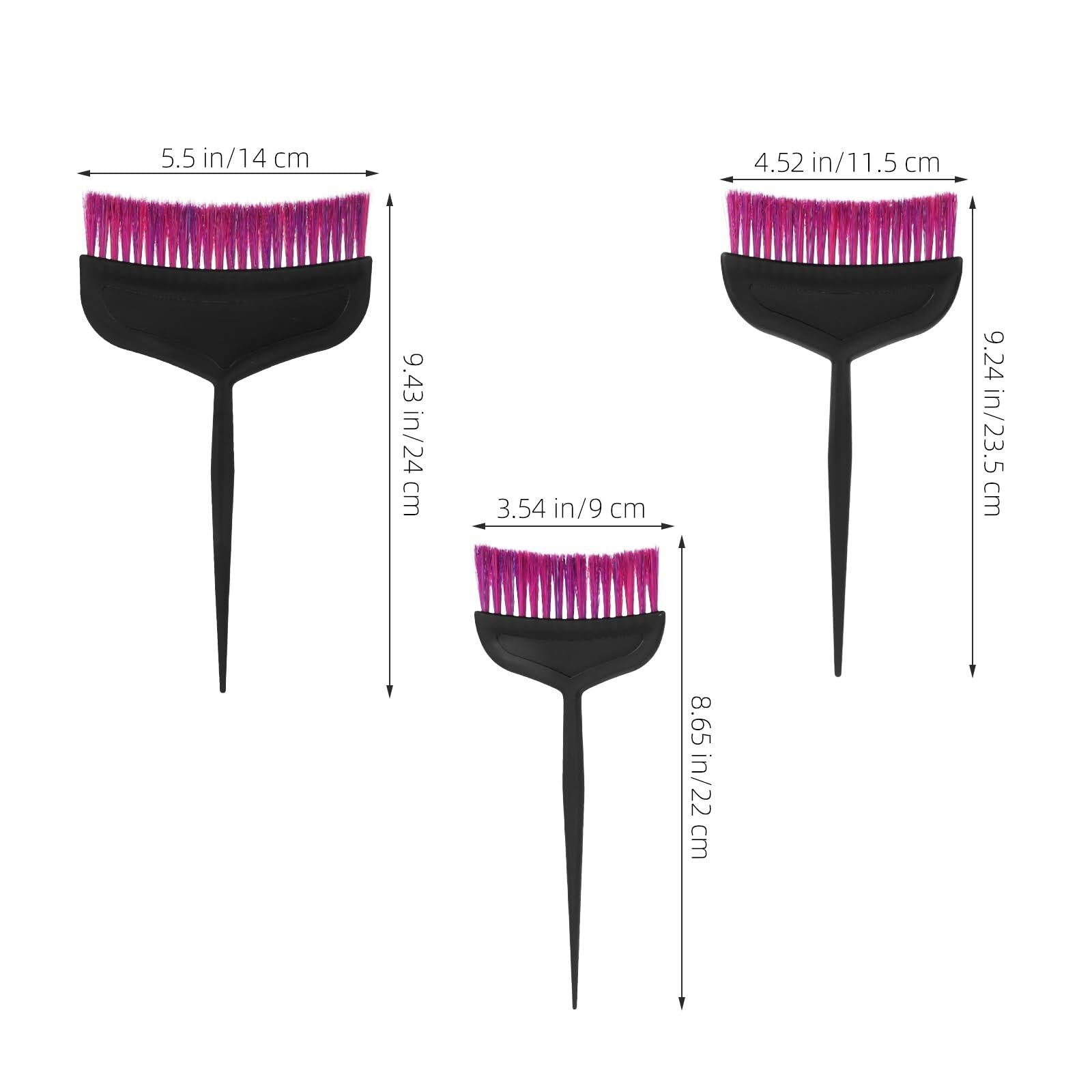 TOVINANNA Hair Dye Kit 3pcs Applicator Brushes Purple 24x14x0.5cm Deal US