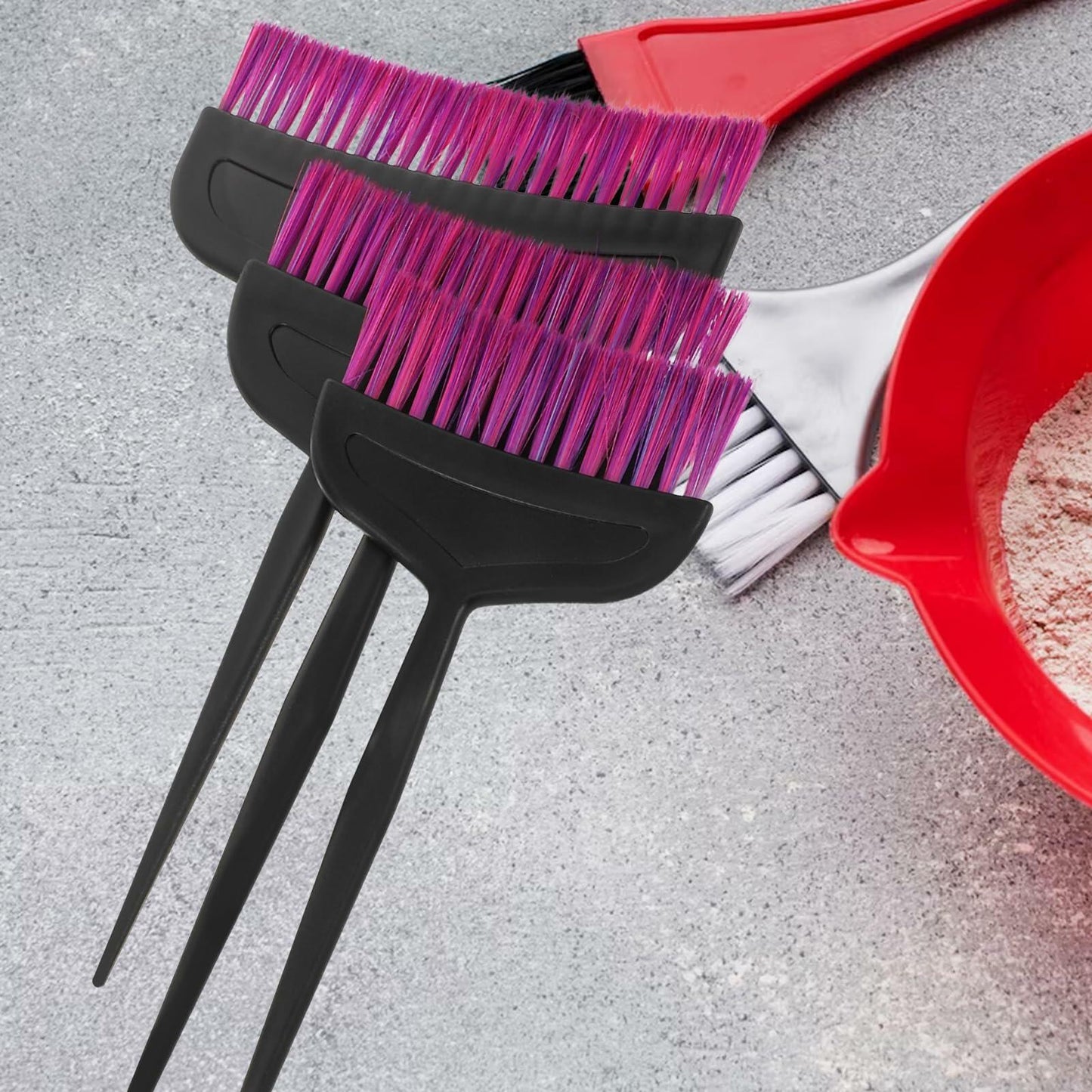 TOVINANNA Hair Dye Kit 3pcs Applicator Brushes Purple 24x14x0.5cm Deal US
