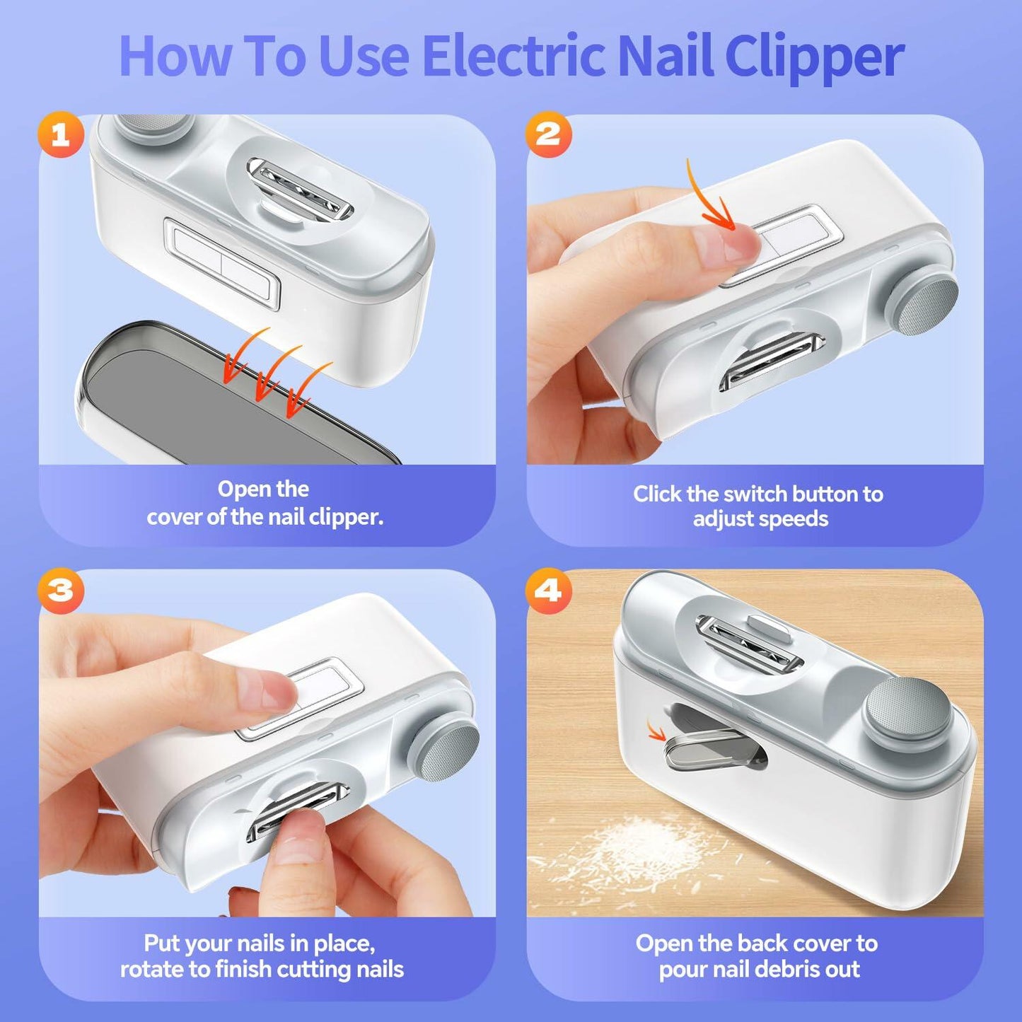[Like New] Yibosoar Nail Clippers Fingernail Trimmer for Kids Seniors Adults Deal US