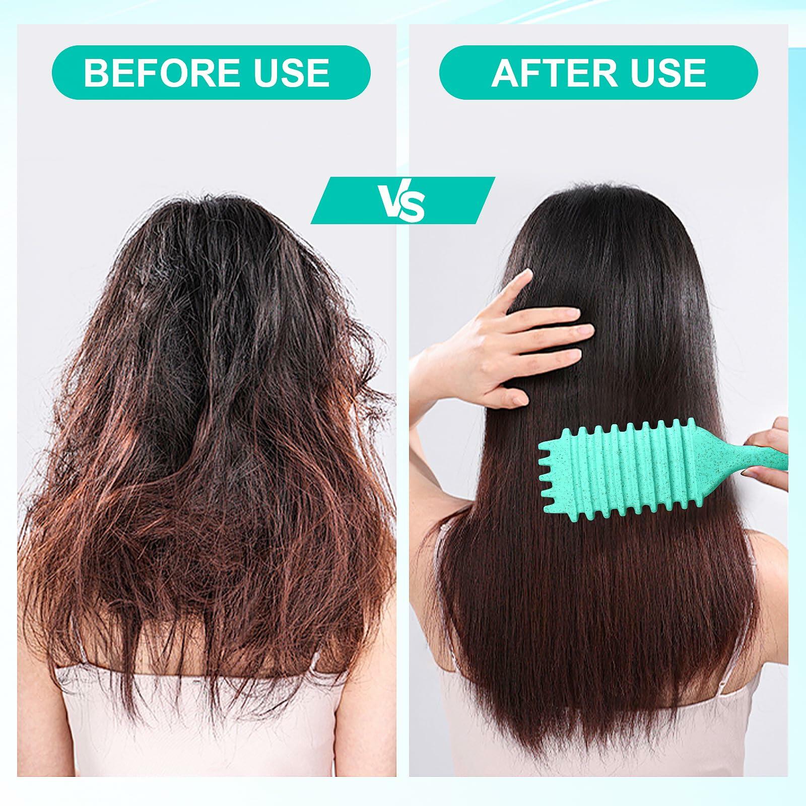 [Like New] Candy Brush Curly Hair Defining Boar Bristle Brush Green Deal US