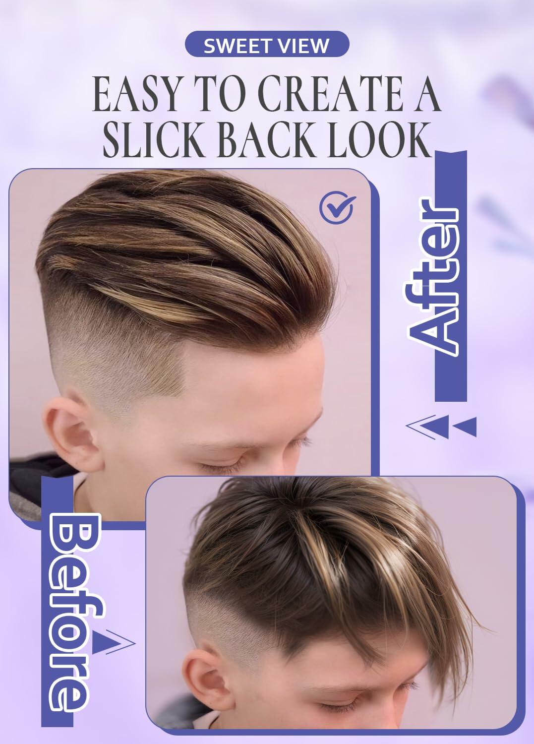 SWEET VIEW Hair Wax Stick & Brush Lavender Scent Hair Tamer Pomade Kids Deal US