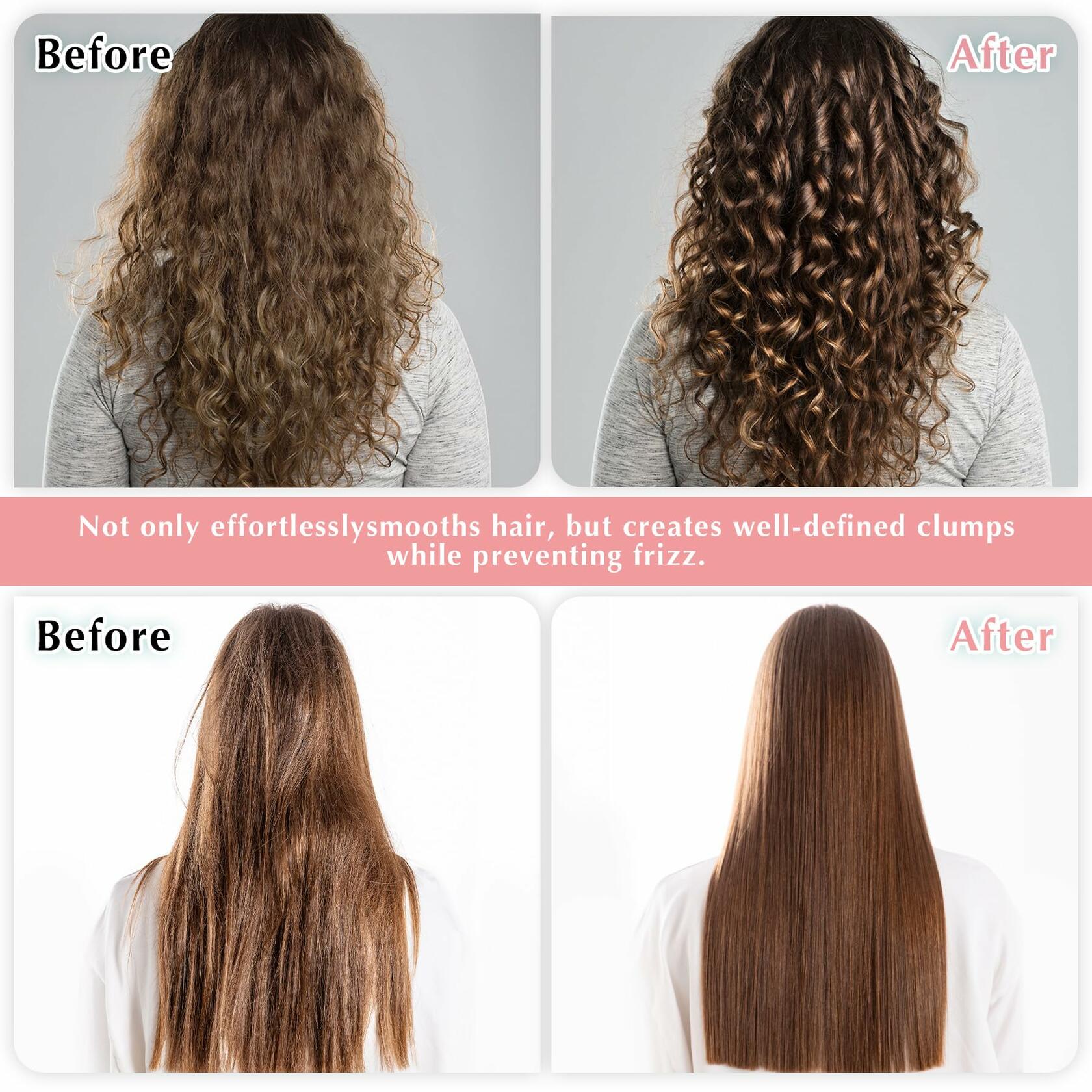 manrator Curl Defining Brush Vented Detangling Frizz Control Pink Deal US