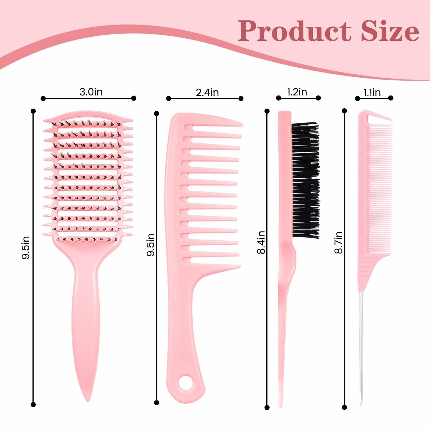 manrator Curl Defining Brush Vented Detangling Frizz Control Pink Deal US