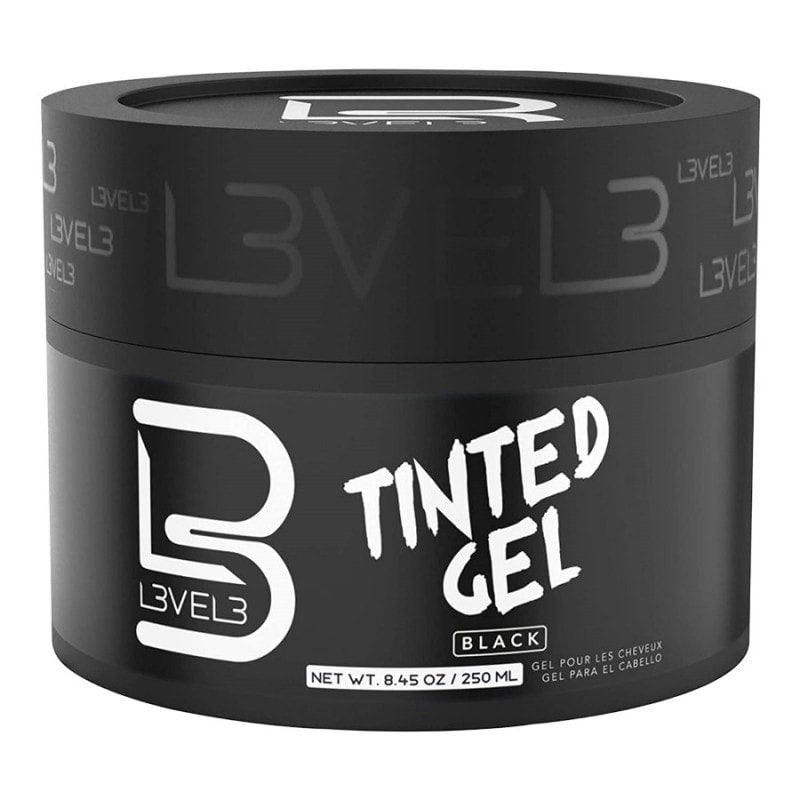 L3VEL3 TINTED GEL - BLACK 250 ML N.O.S. Barber Supply