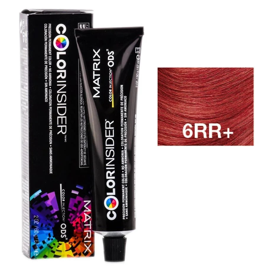 Matrix ColorInsider Permanent Hair Color 6RR+ Light Brown Red Red Plus – 2 oz VIP Extensions