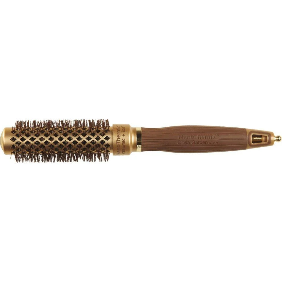 Olivia Garden NanoThermic Ceramic + Ion Round Thermal Brush, 18 mm VIP Extensions