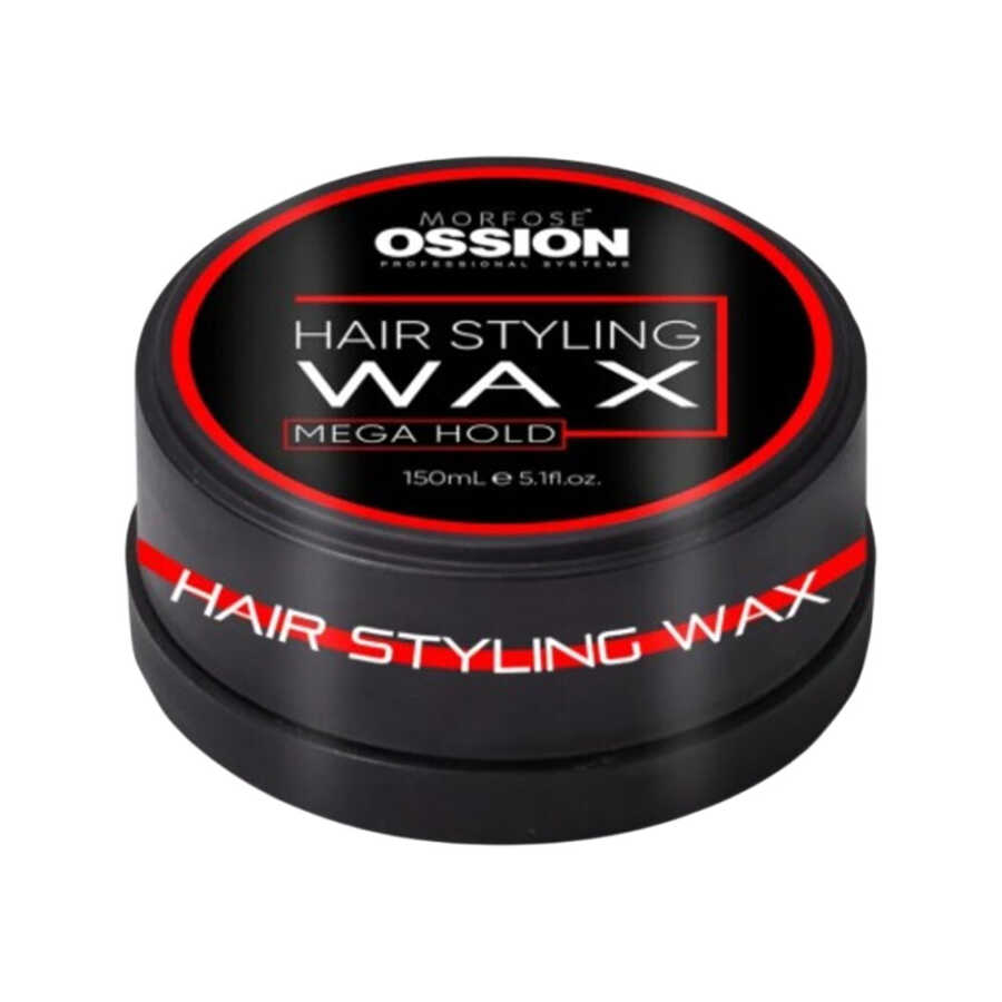 Ossion Premium Barber Wax Mega Hold High Shine 150ml Beauty Care Bag
