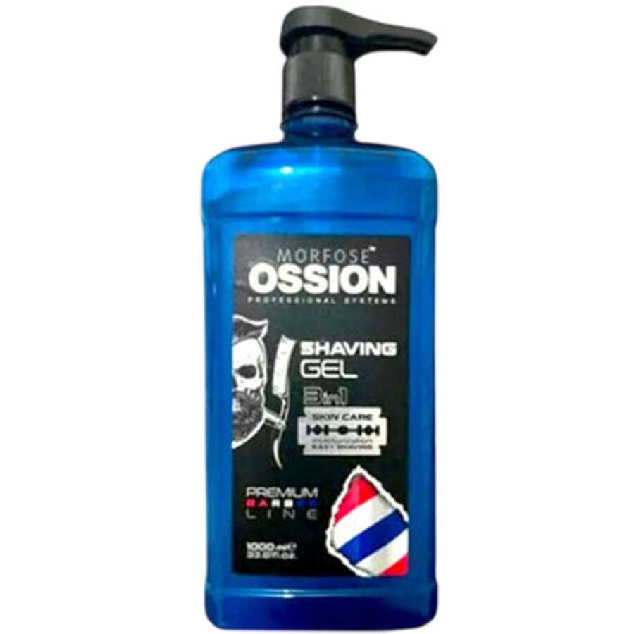 Morfose Professional Ossion Premium 3-in-1 Shave Gel 1000 ml Beauty Care Bag