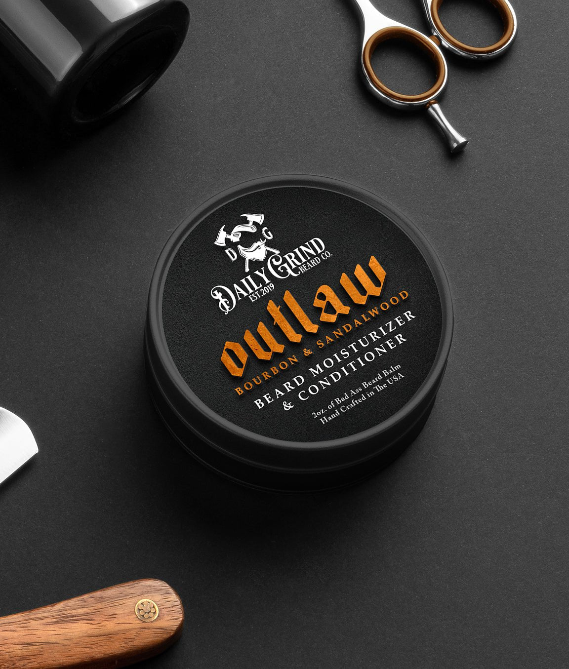 Beard Balm - Outlaw Beard Moisturizer & Conditioner Daily Grind