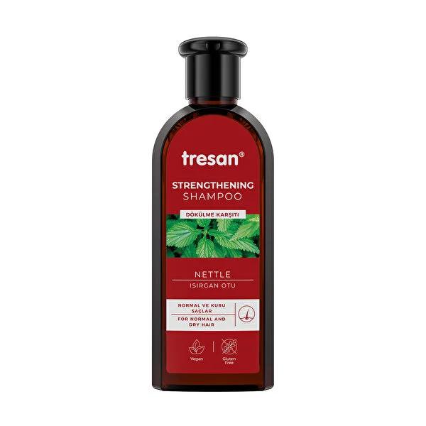 Tresan Nourishing Shampoo with Nettle Extract - 10.14 fl oz - Strengthens Hair, Natural Hair Care Beauty Care Bag