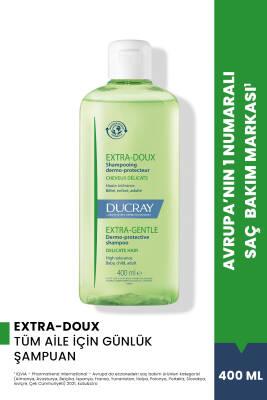Ducray Extra Doux Gentle Shampoo for Sensitive Scalp, pH Balanced, 13.53 fl oz Beauty Care Bag