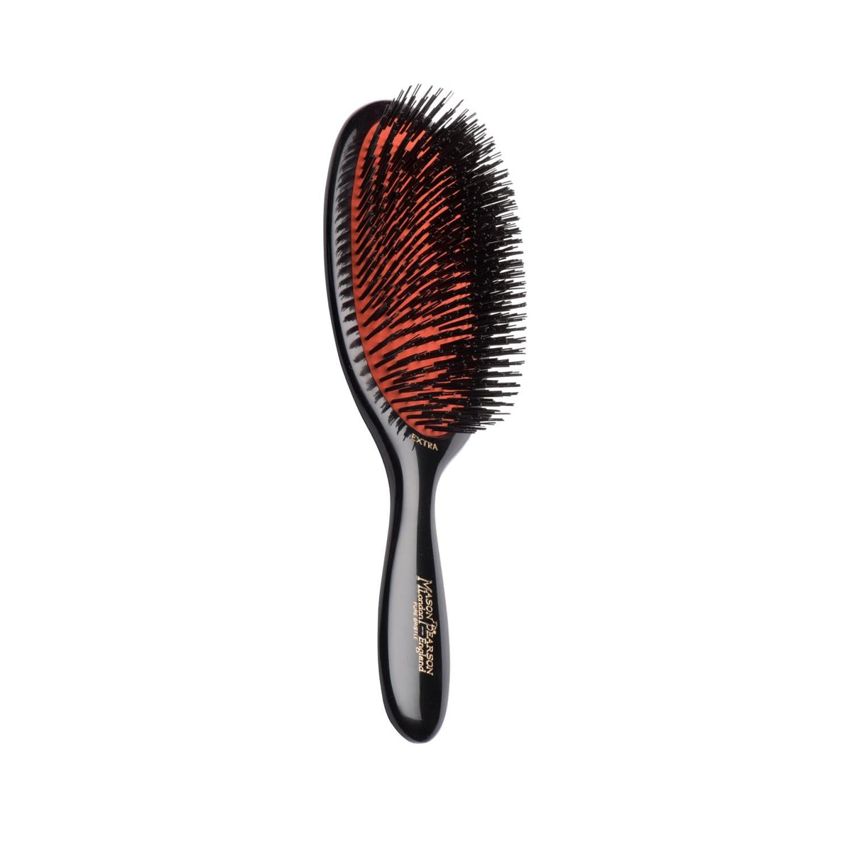 Mason Pearson Large Extra Boar Bristle Hair Brush for Gentle Detangling - Dark Beauty Care Bag