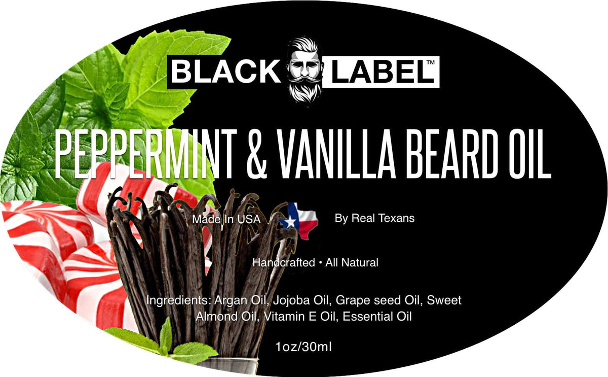 Peppermint Vanilla Beard Oil Blacklabel Beard Company