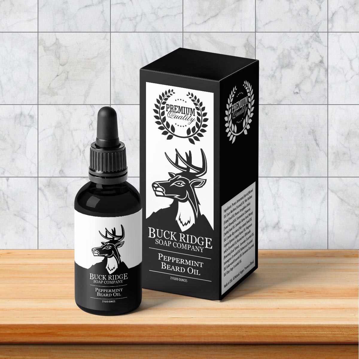 Peppermint Beard Oil Buck Ridge Soap Company