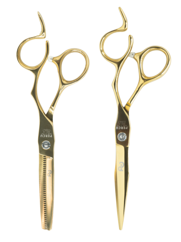 Percu Oblivion Professional Cobalt Shear Set 6'' - Cutting & Thinning Shears Vip Barber Supply